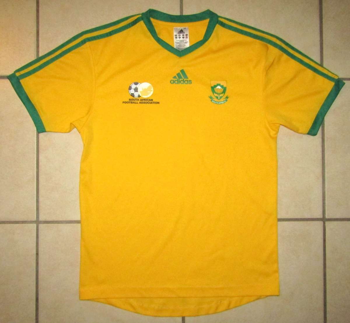 Old Adidas SA Football Jersey - Size XS