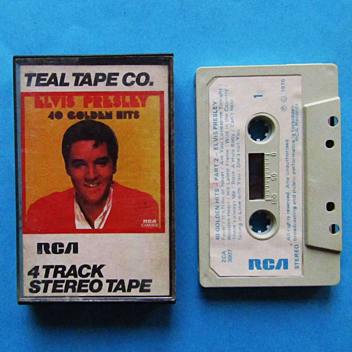 Elvis Presley - 40 Golden Hits - Cassette Tape (1976)