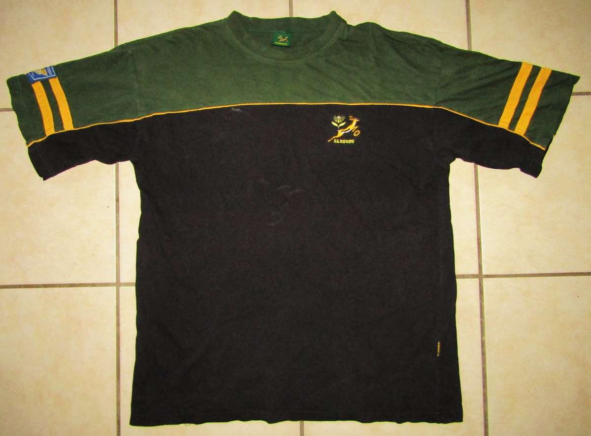 Old Tri Nations Springbok Rugby Shirt - Large Size