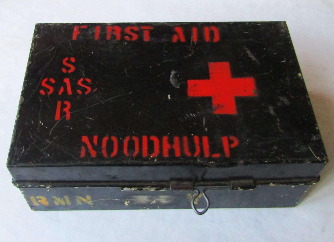 Old SAR Railways Metal First Aid Case