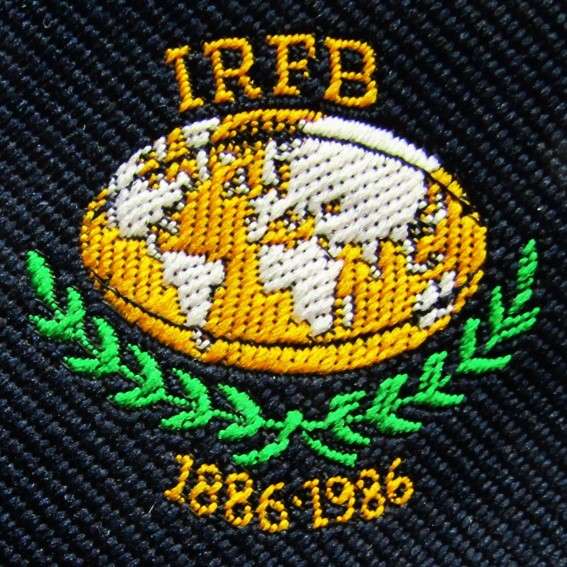 1986 International Rugby Football Board Neck Tie