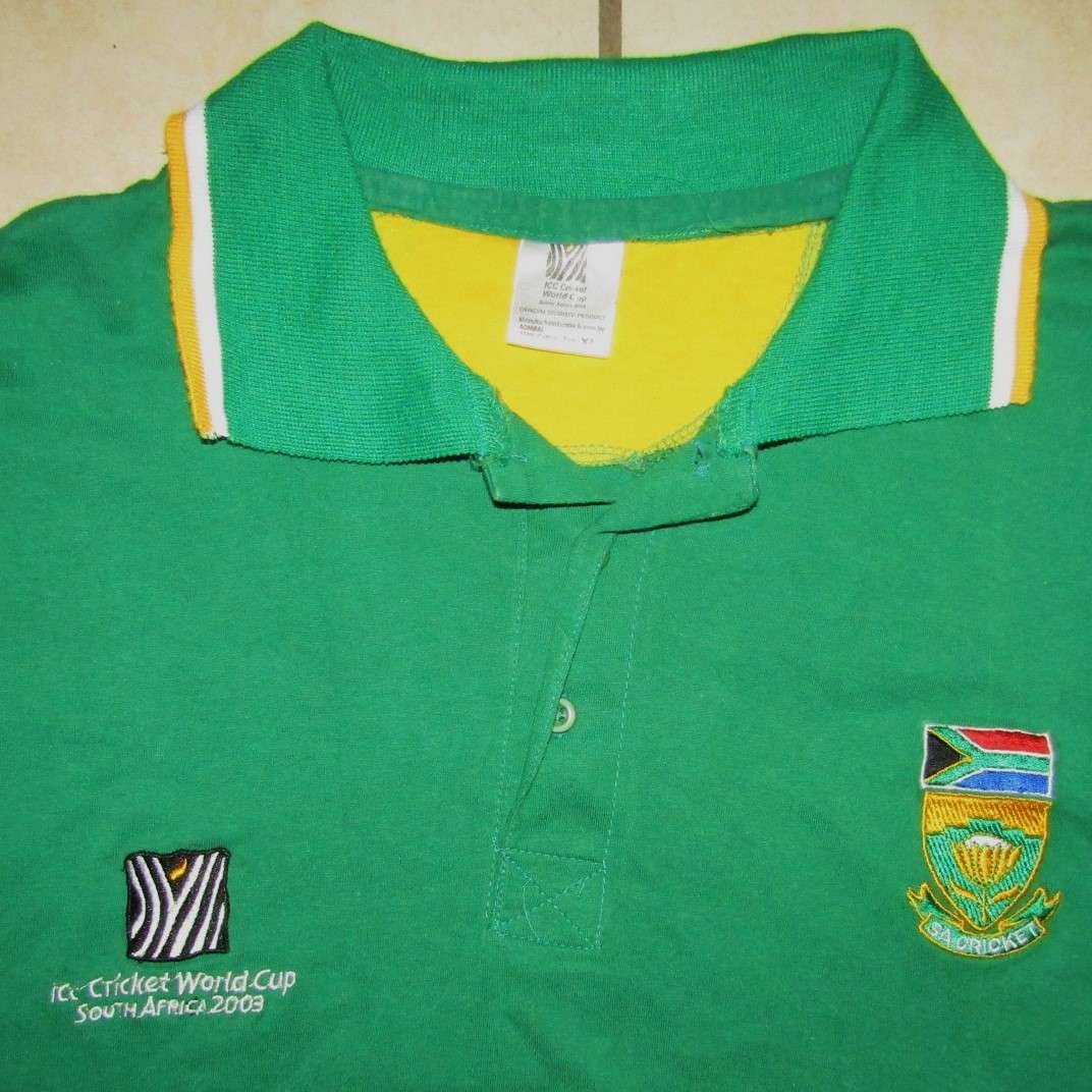 2003 World Cup SA Proteas Cricket Jersey - XL Size