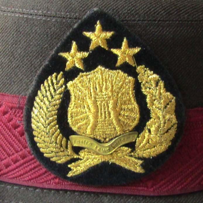 Old Indonesia National Police Woman's Cap