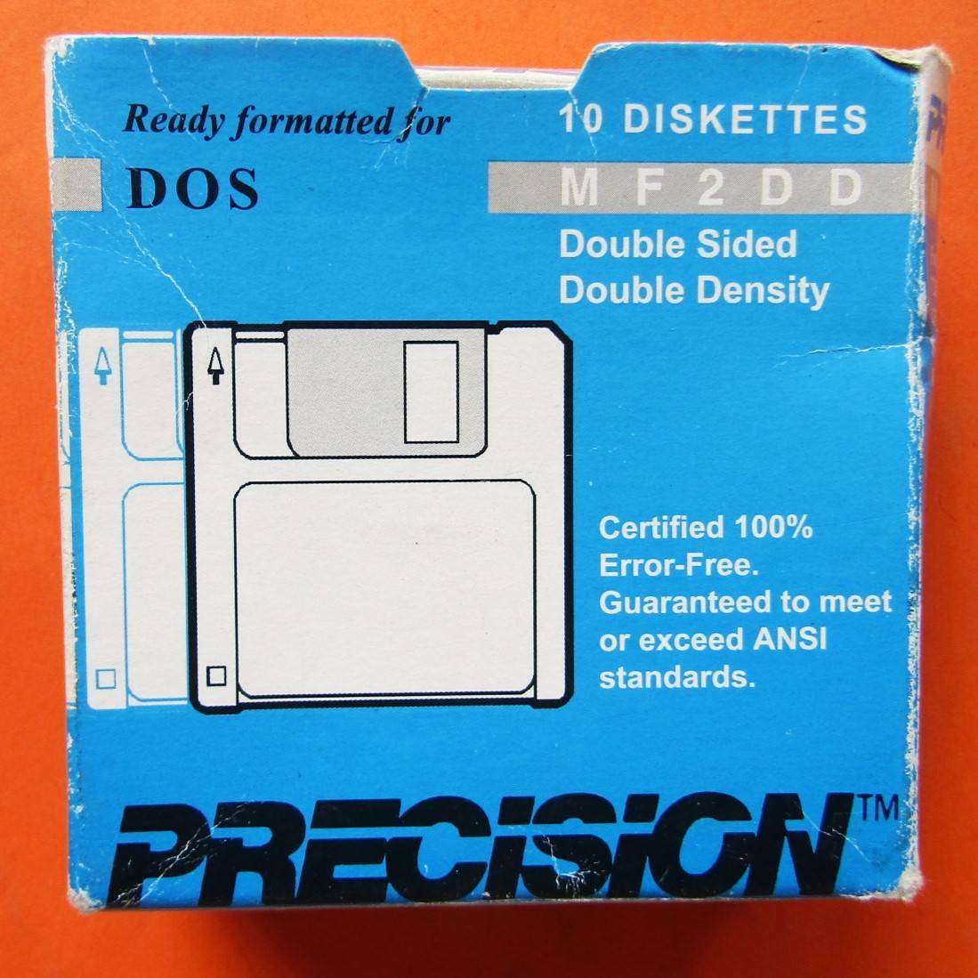 3 Old Precision Stiffy Disks with Original Box