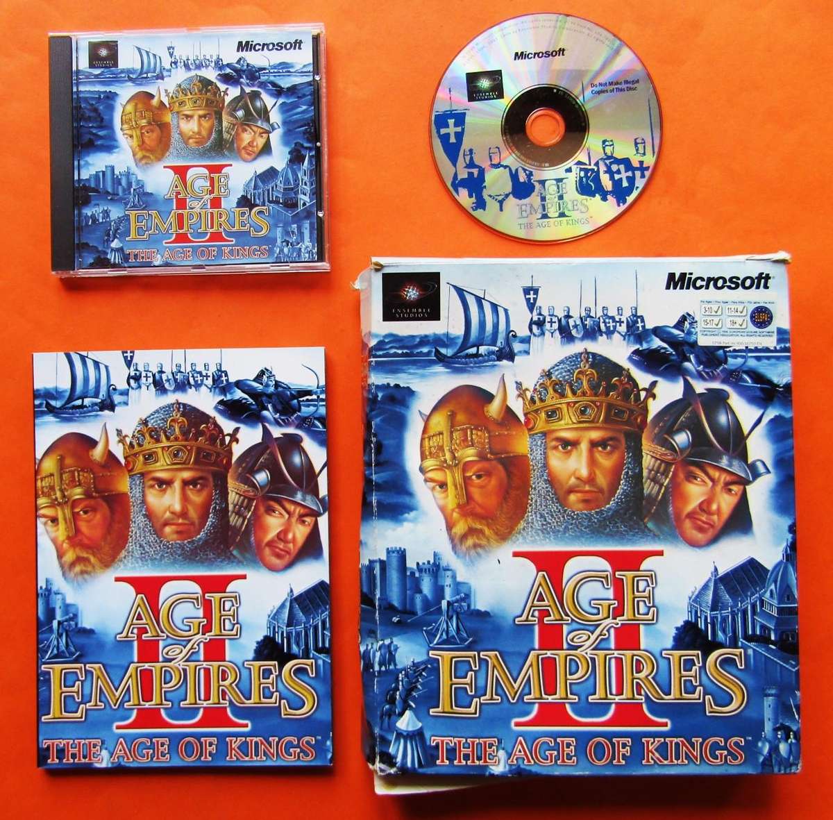 Age of Empires II - Big Box Microsoft PC Game (1999)