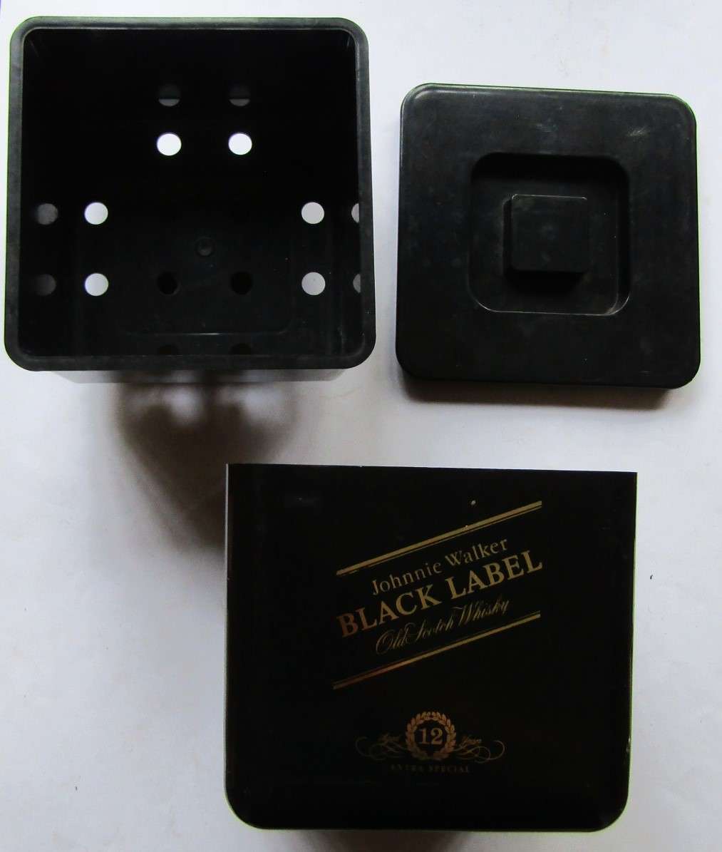 Old Johnnie Walker Black Label Whisky Ice Bucket