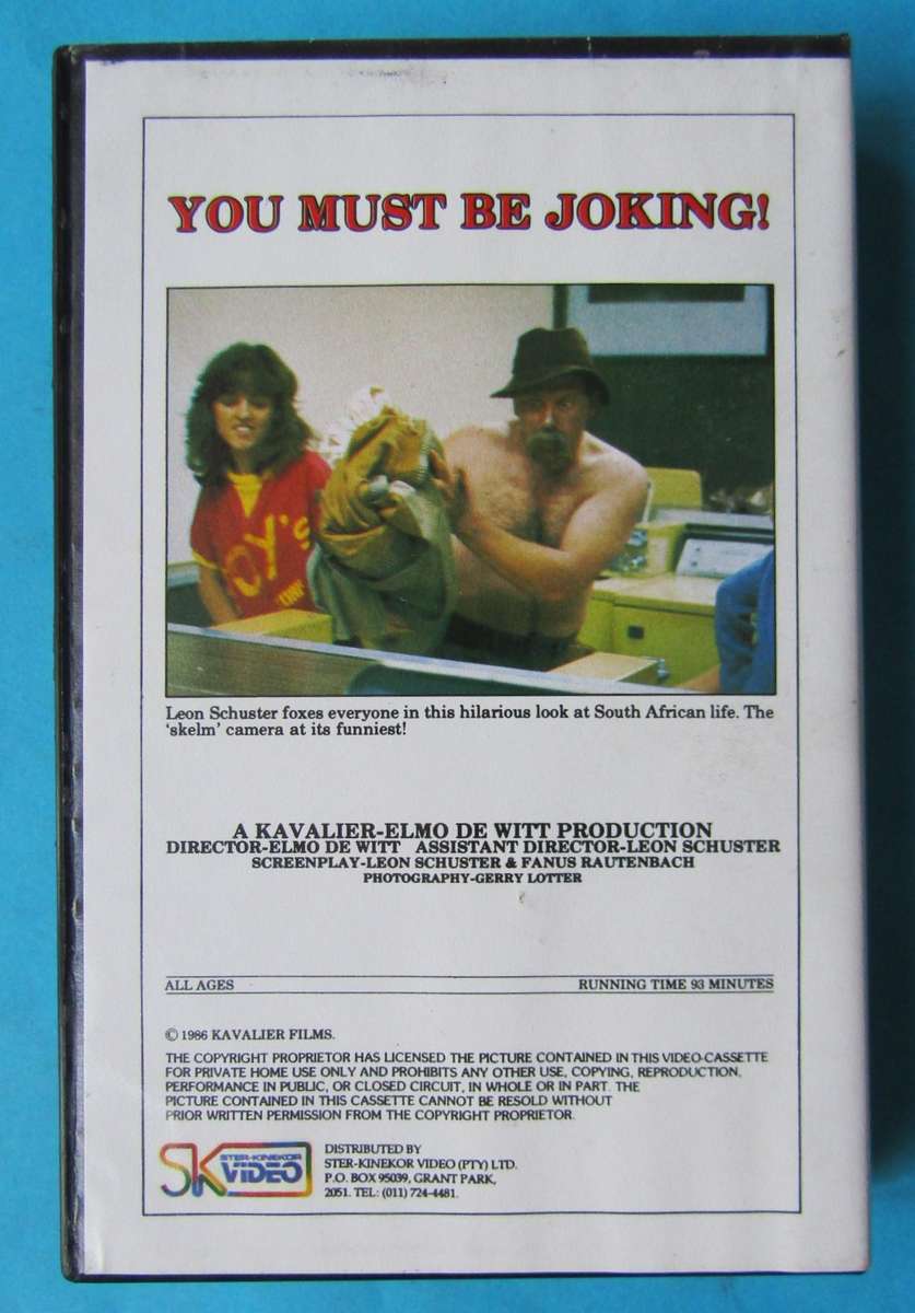 You Must be Joking! - Leon Schuster - Movie VHS Tape (1986)