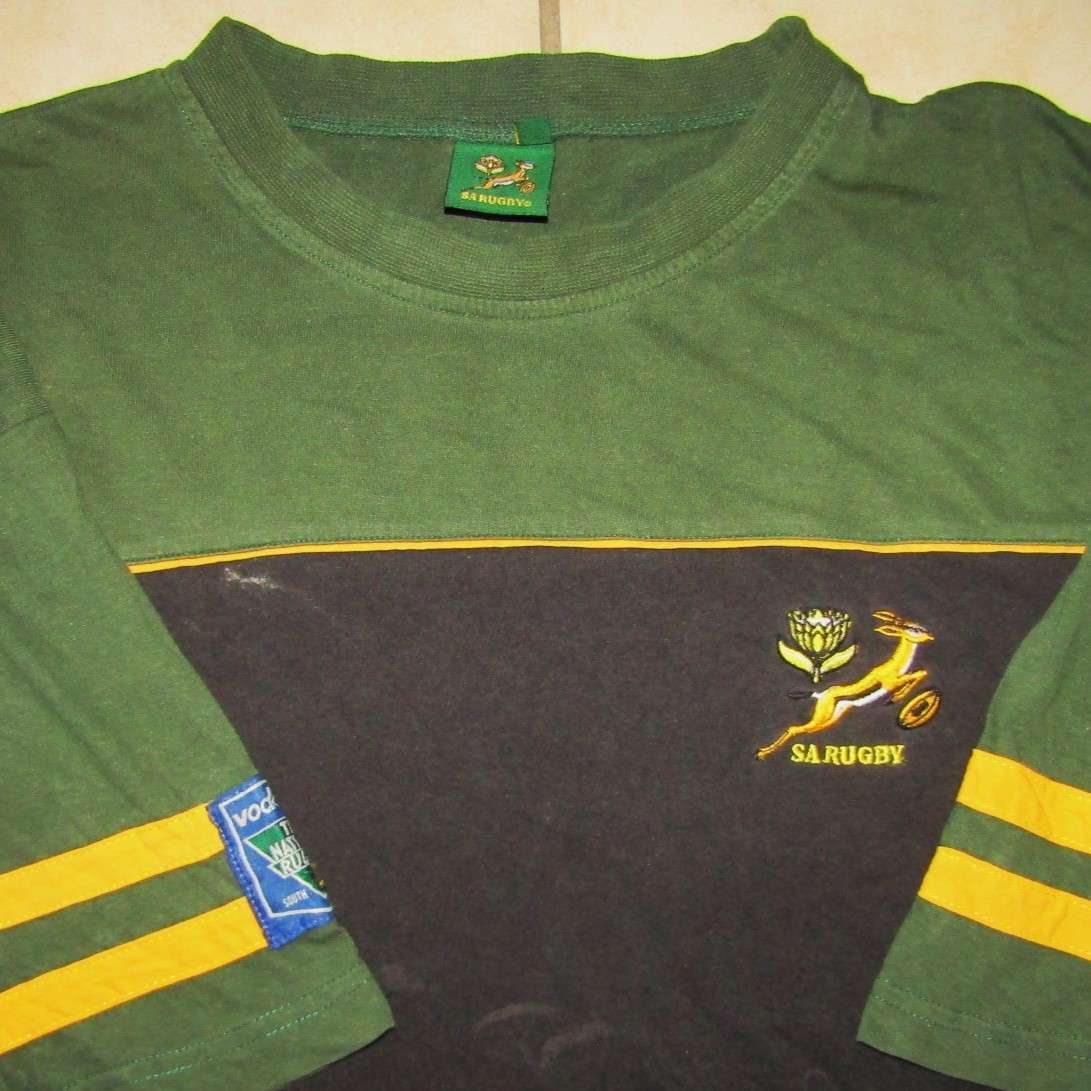 Old Tri Nations Springbok Rugby Shirt - Large Size