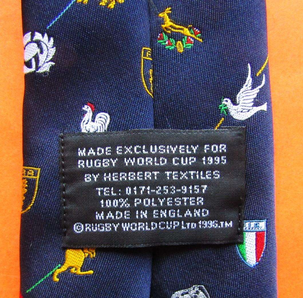 1995 Rugby World Cup Xerox Neck Tie