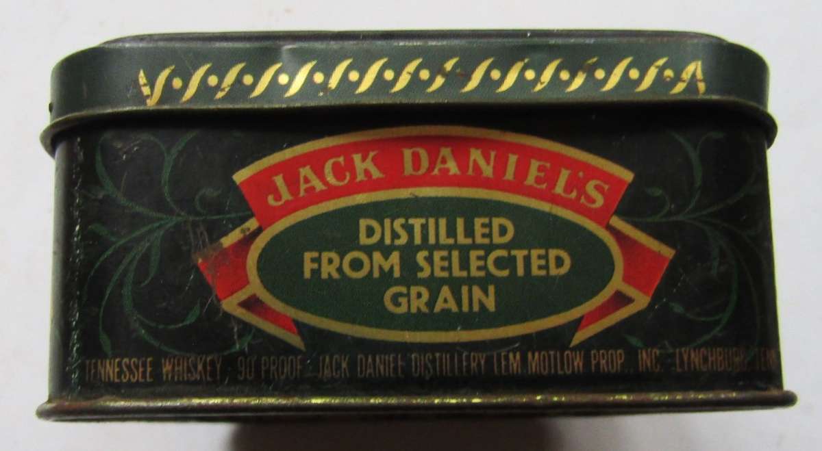 Old Jack Daniel's Whiskey Tin - Made in England