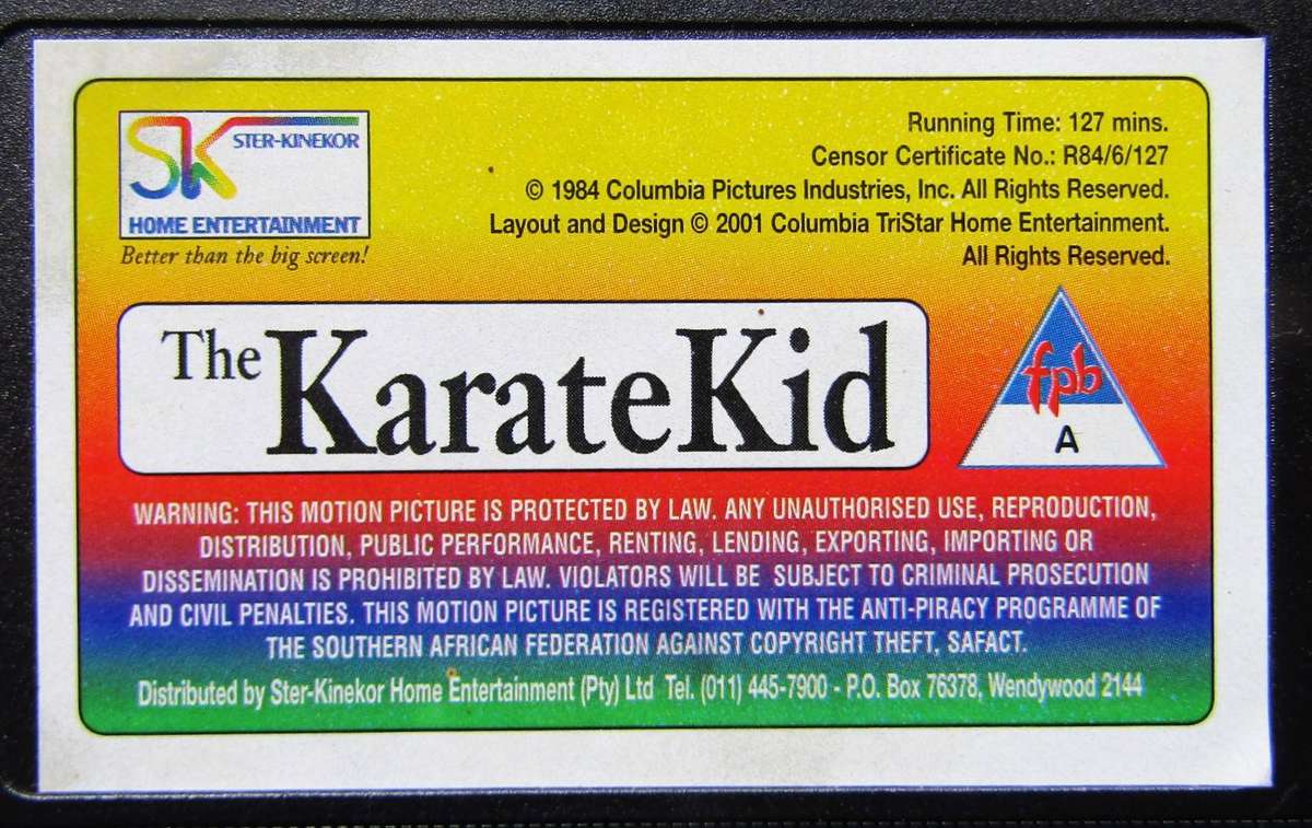 The Karate Kid - Movie VHS Tape (2001)