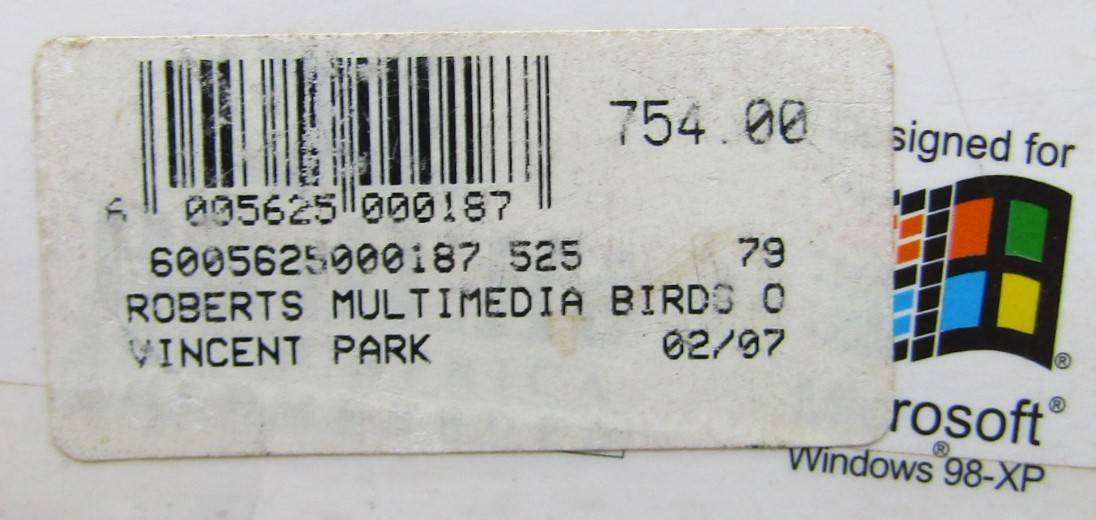 Roberts' Birds of Southern Africa - Multimedia PC Software