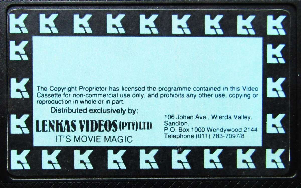 The Sins of Dorian Gray - 80's Horror Movie VHS Tape