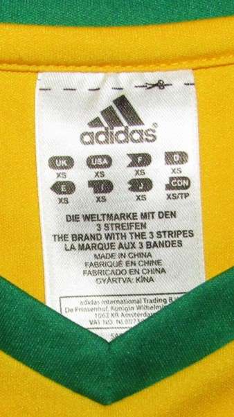 Old Adidas SA Football Jersey - Size XS