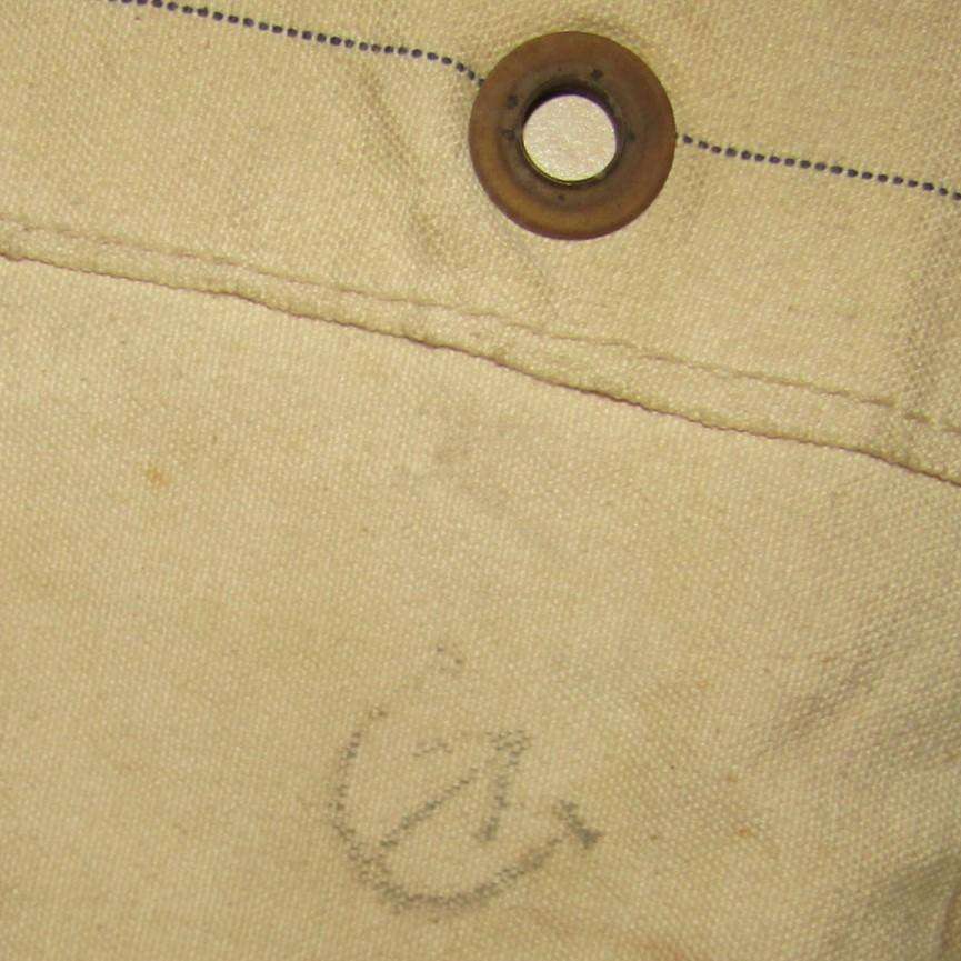 Old Military Kit Bag with SAR Railways Luggage Tag