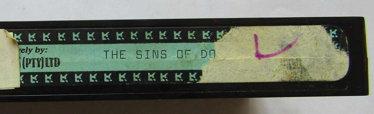 The Sins of Dorian Gray - 80's Horror Movie VHS Tape