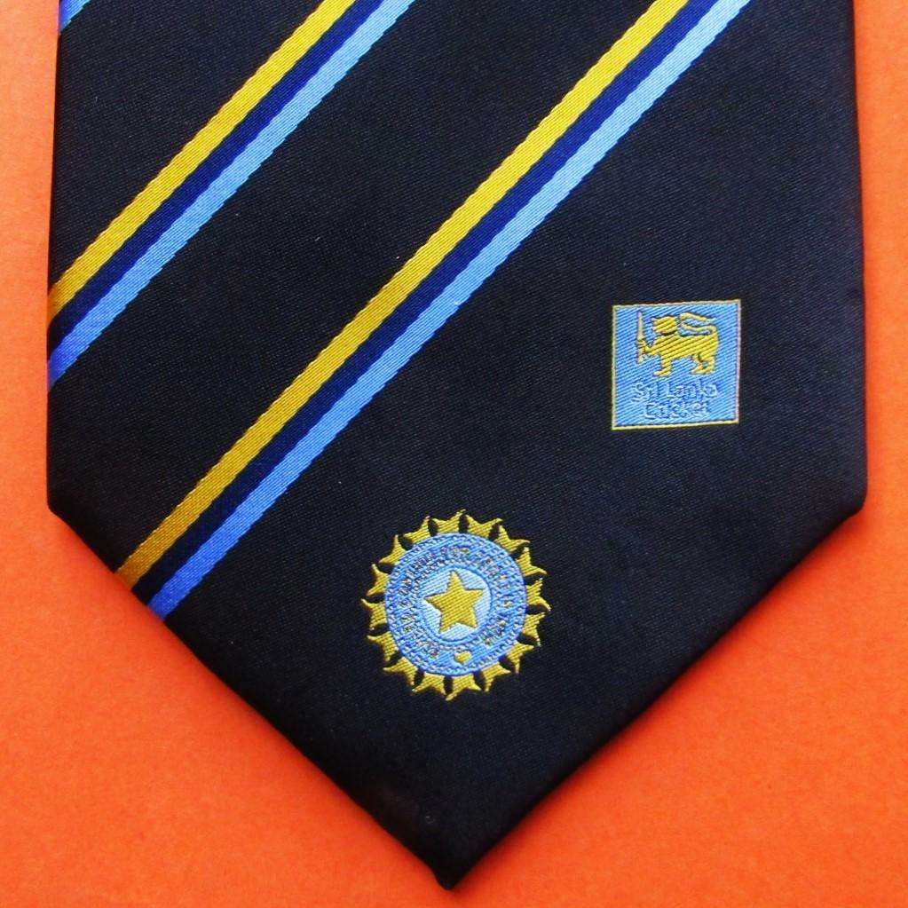 2012 India Tour of Sri Lanka Cricket Neck Tie