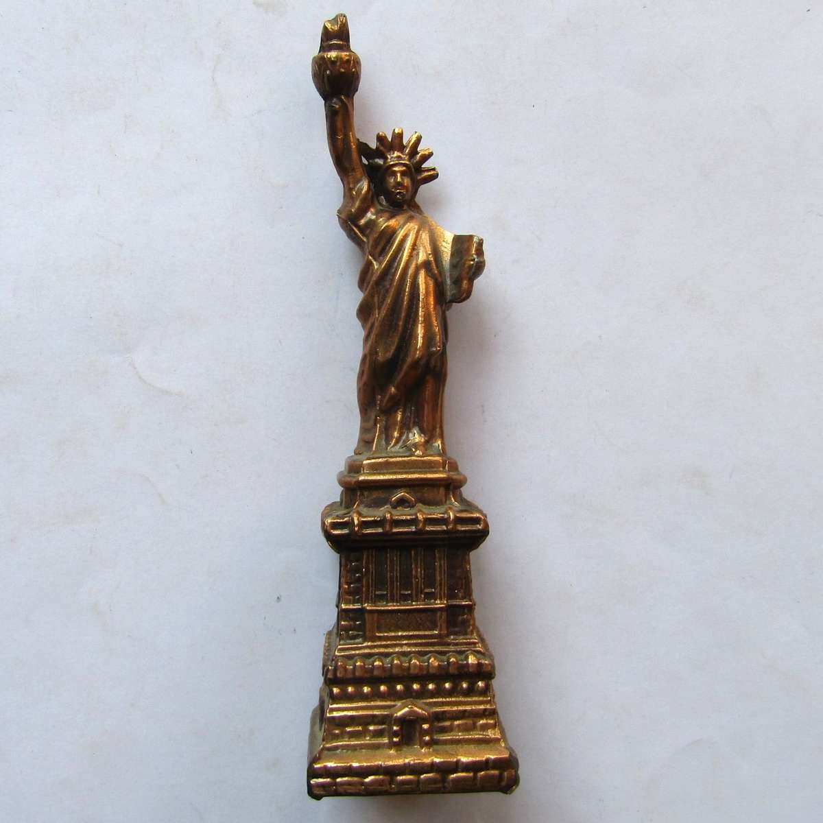 Old New York Statue of Liberty Metal Figure