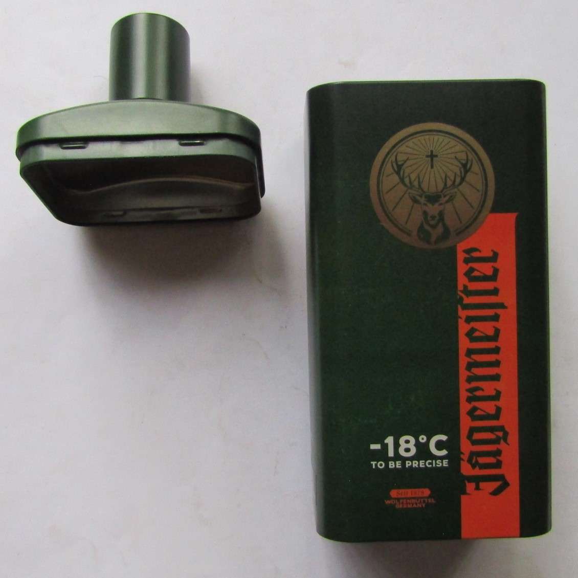 Old Jagermeister Bottle Shaped Tin