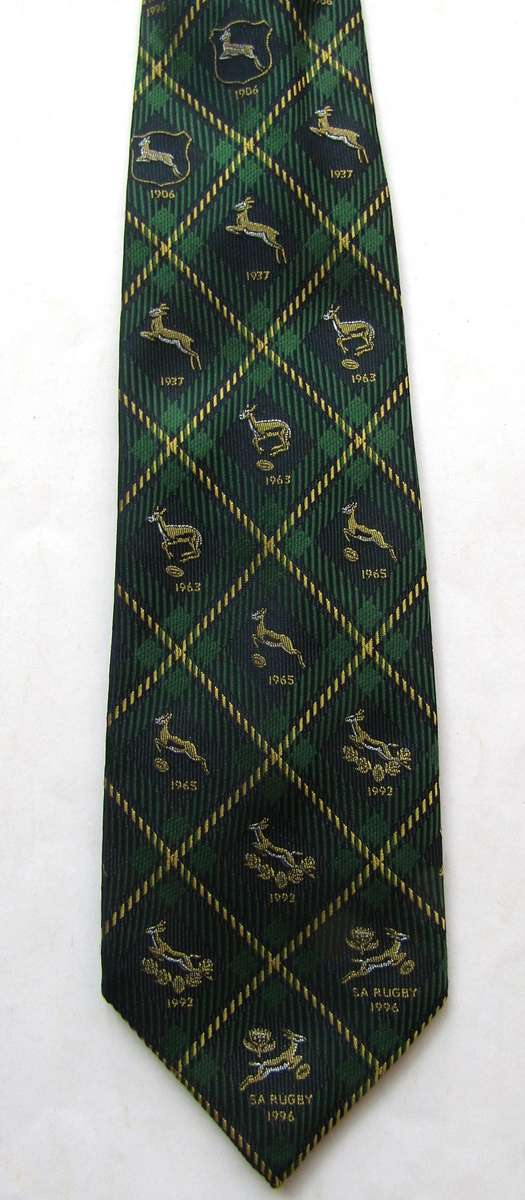 1996 Springbok Rugby Neck Tie