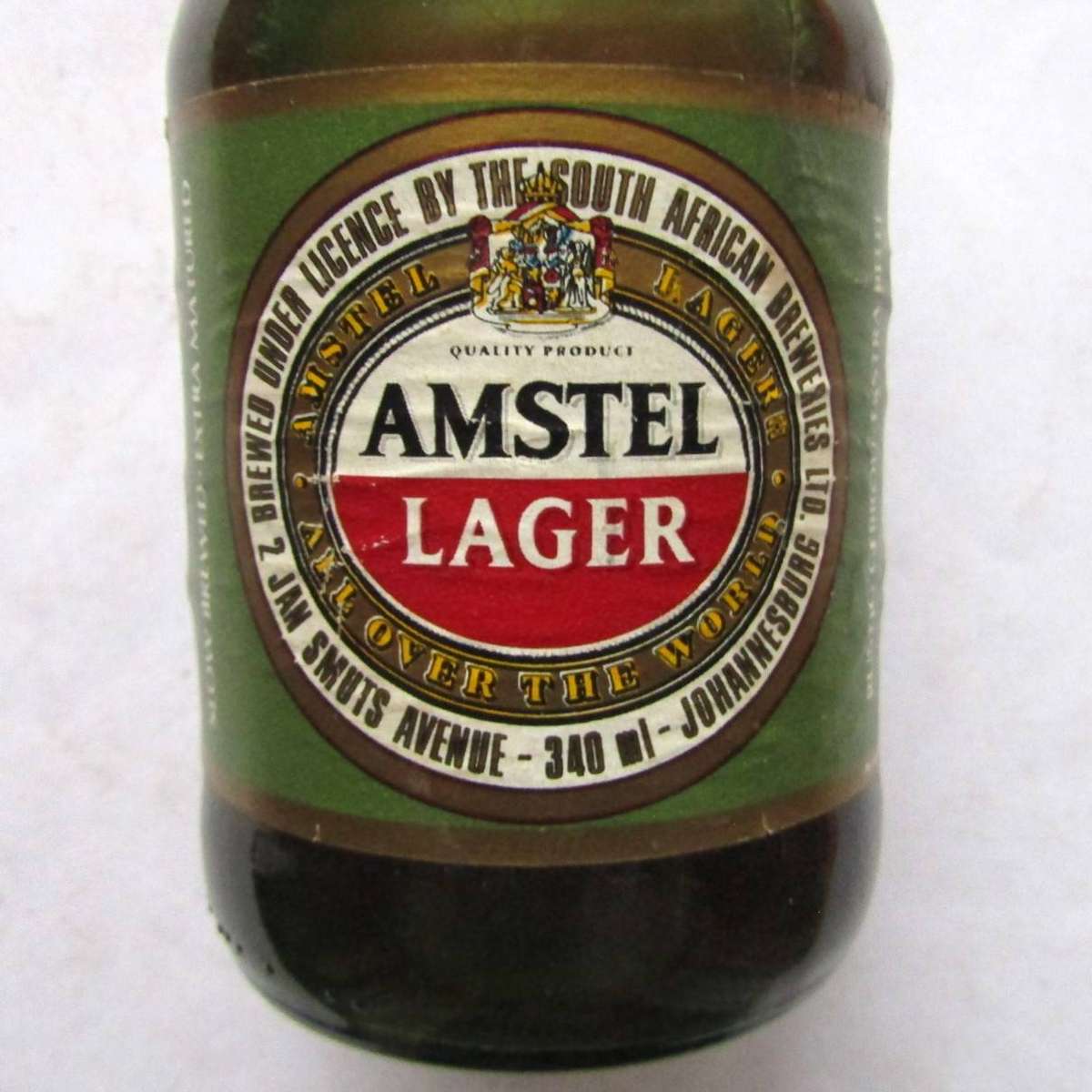 Old Amstel Lager 340ml Beer Bottle