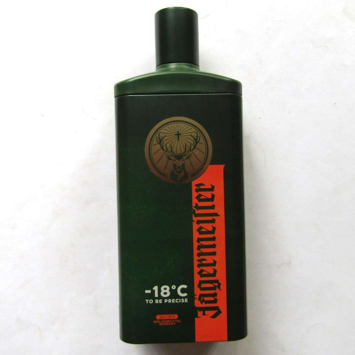 Old Jagermeister Bottle Shaped Tin