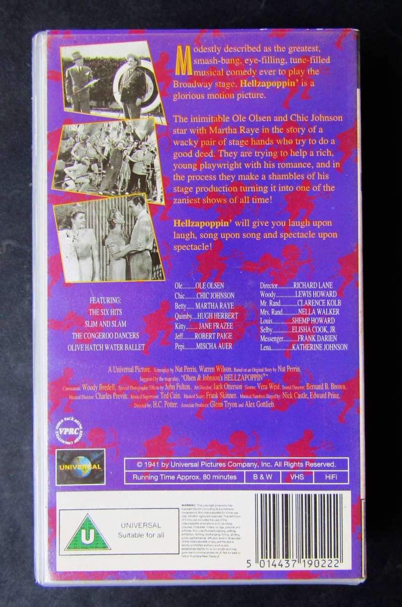 Hellzapoppin' - Movie VHS Tape