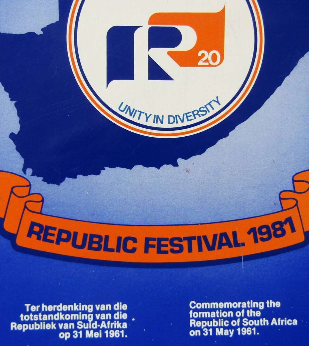 1981 SA Republic Festival Metal Bar Tray