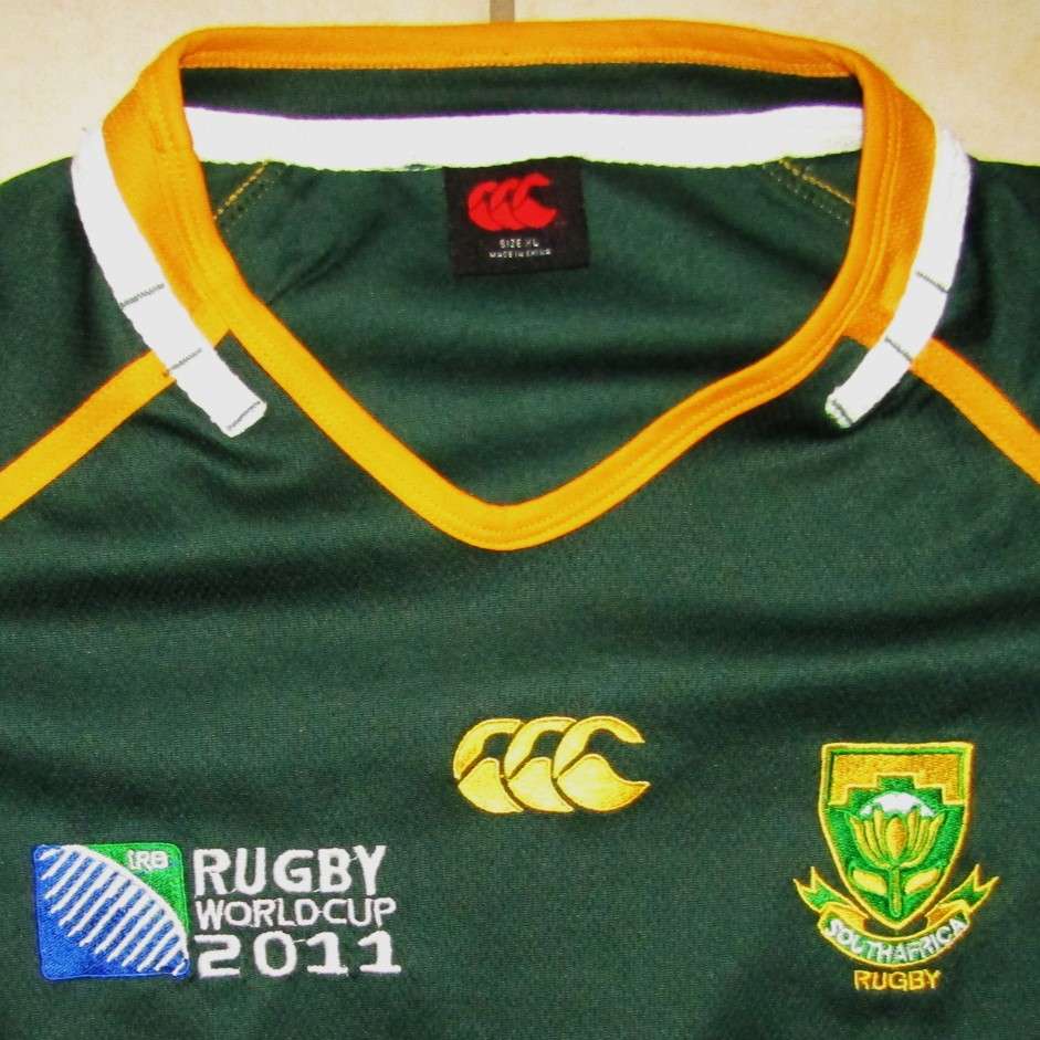 2011 World Cup Springbok Rugby Jersey - XL Size