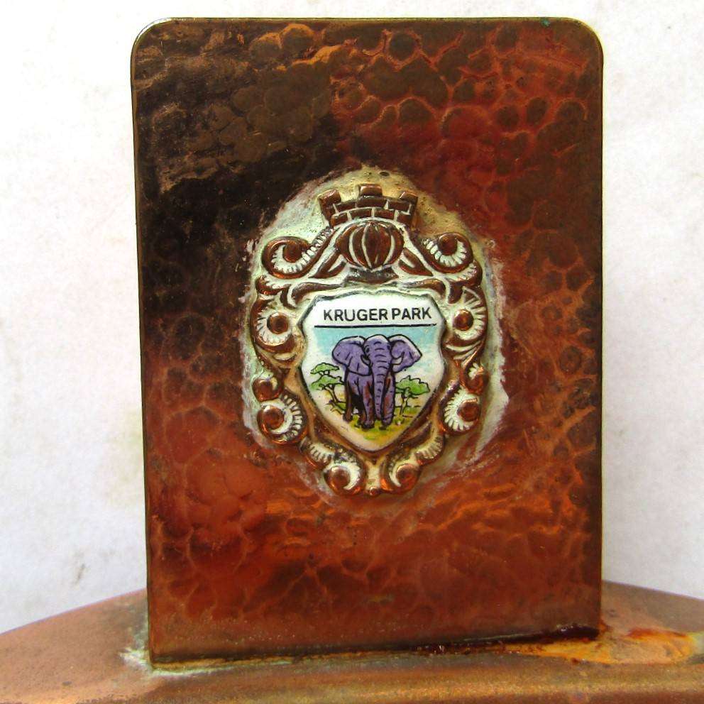 Old Kruger Park Ashtray with Matchbox Holder