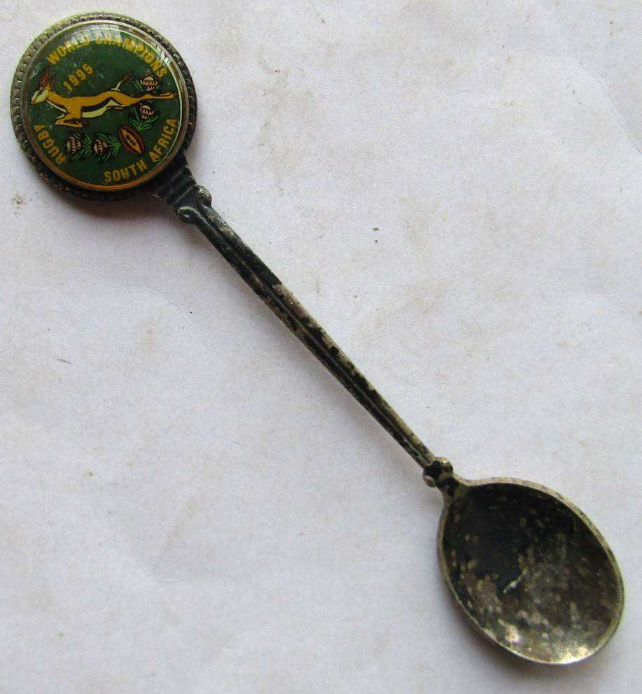 1995 World Champions Springbok Rugby Crested Spoon