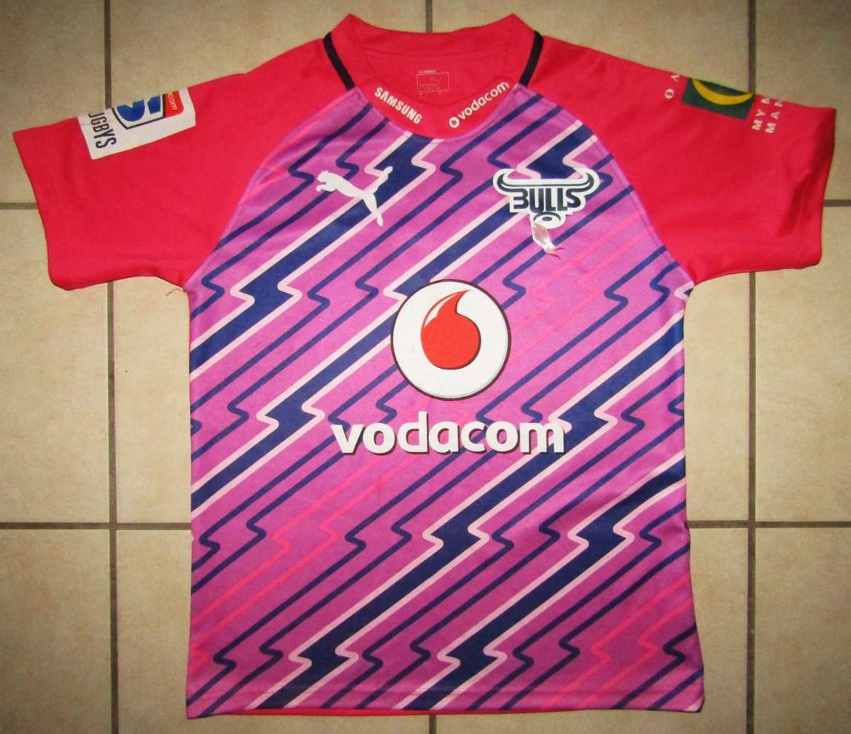 Old Bulls Pink Super Rugby Jersey - Large Size