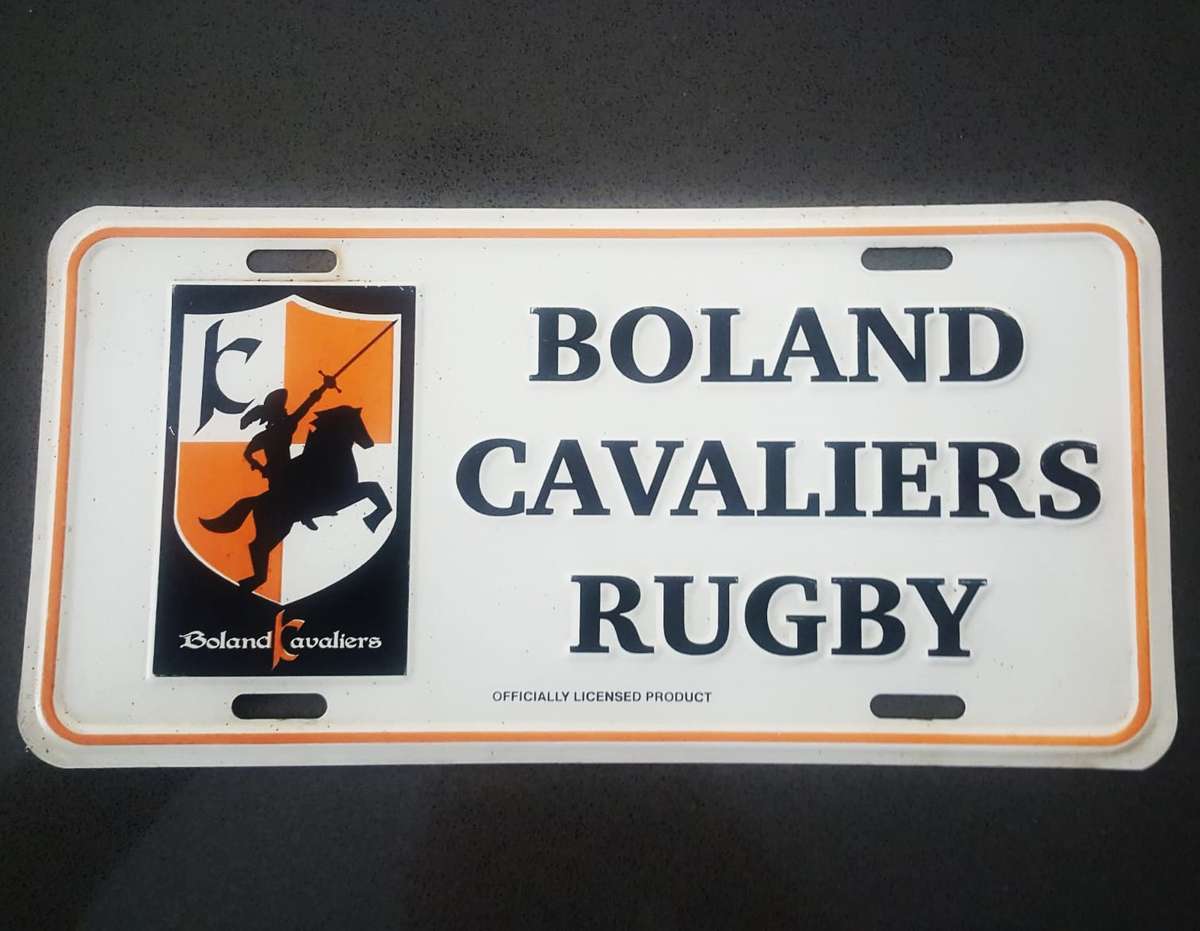 Old Boland Cavaliers Rugby Metal Sign Plate