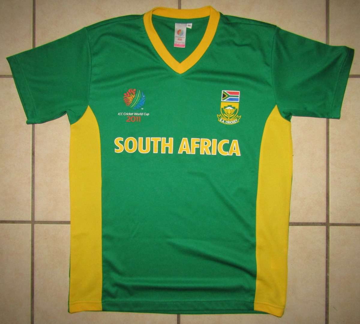 2011 World Cup SA Proteas Cricket Jersey - Medium Size