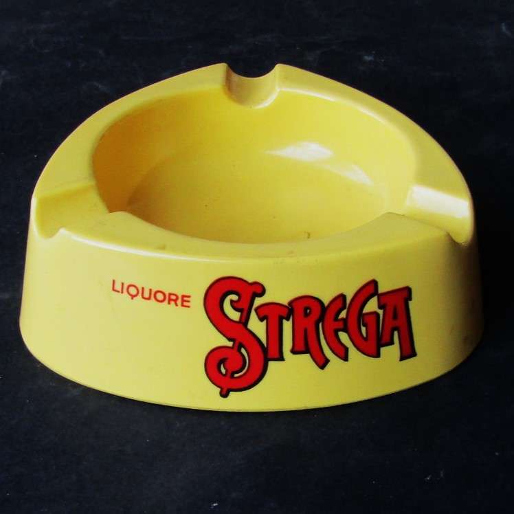 Old Strega Liquor Ashtray - Made in Italy