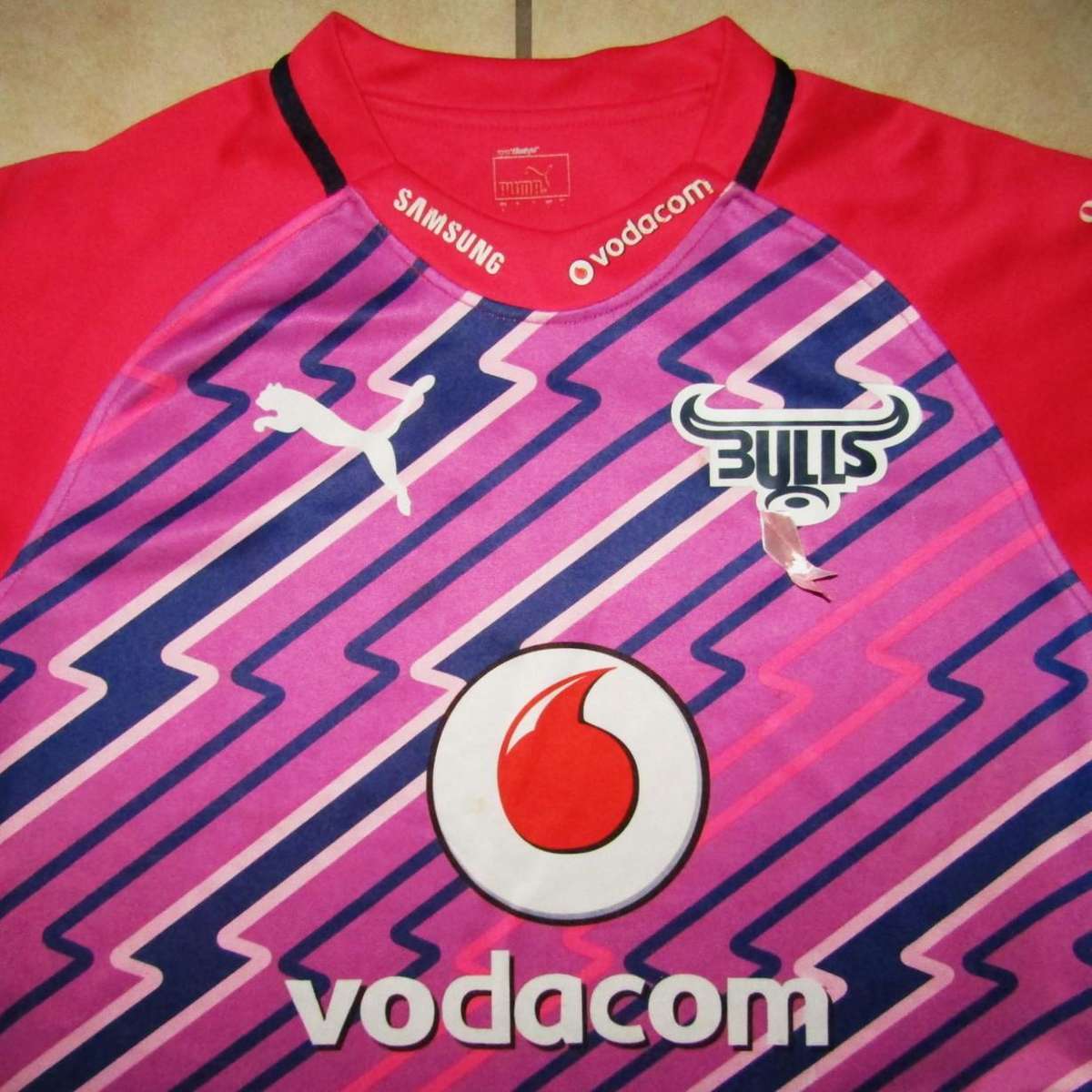 Old Bulls Pink Super Rugby Jersey - Large Size