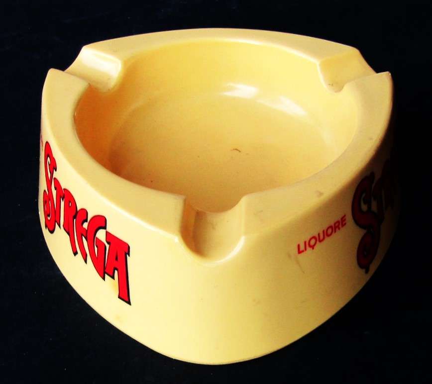 Old Strega Liquor Ashtray - Made in Italy