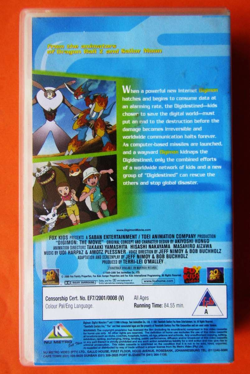 Digimon - The Movie - VHS Tape (2001)