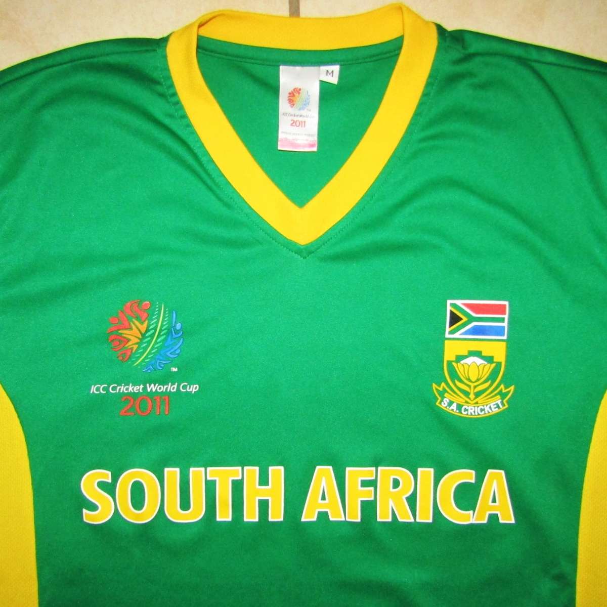 2011 World Cup SA Proteas Cricket Jersey - Medium Size