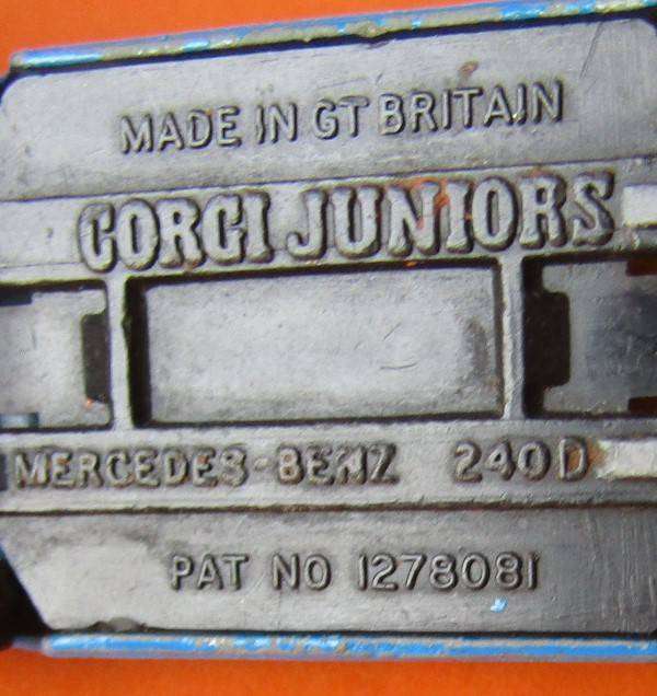 Old Corgi Juniors Mercedes Benz 240D Car