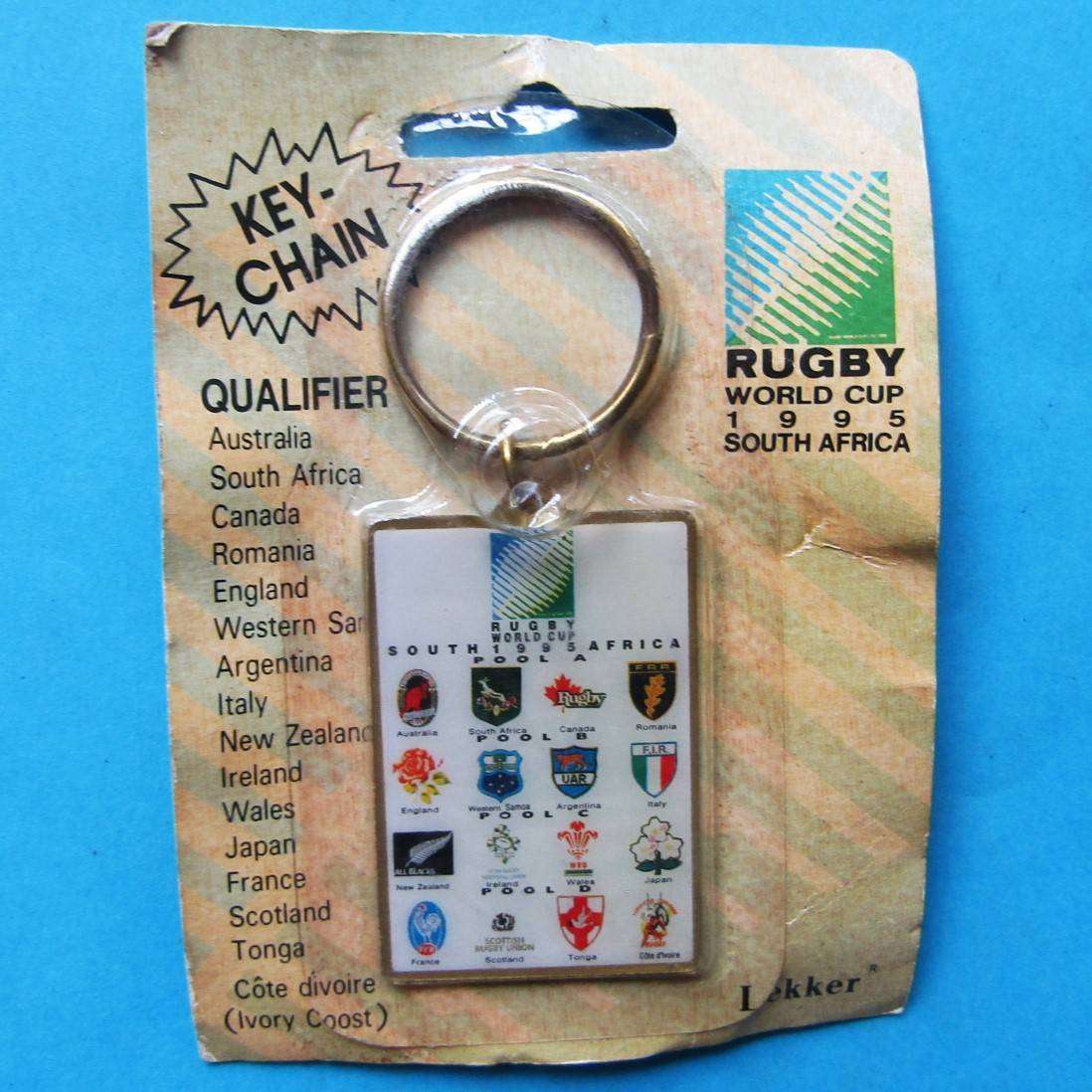 1995 Rugby World Cup Key Chain - Sealed in Packet