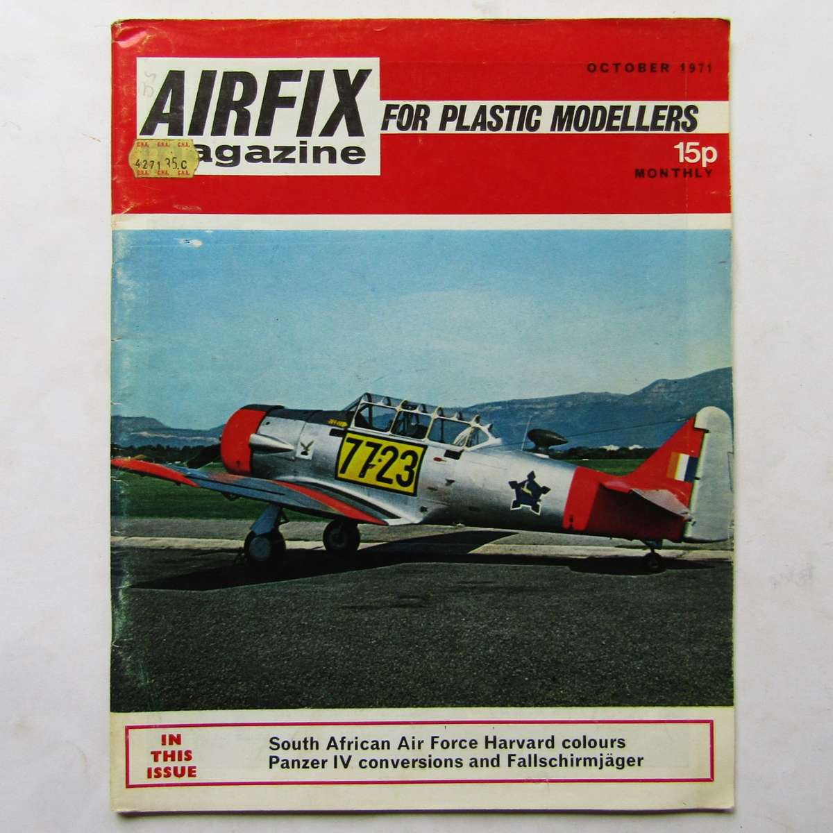 1971 SAAF Harvard Aircraft Airfix Magazine