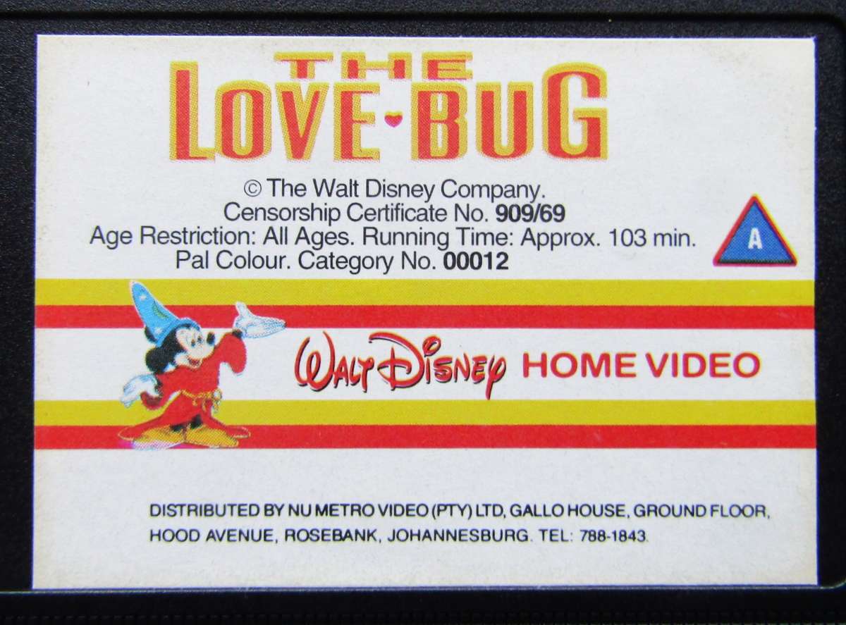 The Love Bug - Walt Disney VHS Tape