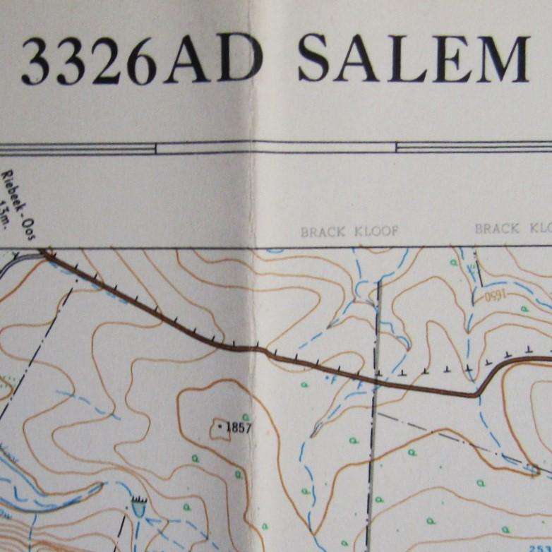 Large 1:50,000 Salem Map from 1962