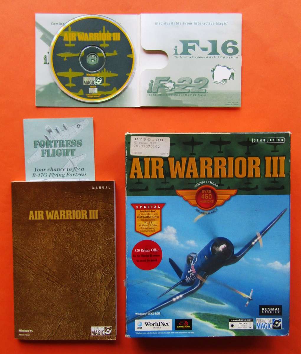 Air Warrior III - Big Box PC Game (1997)