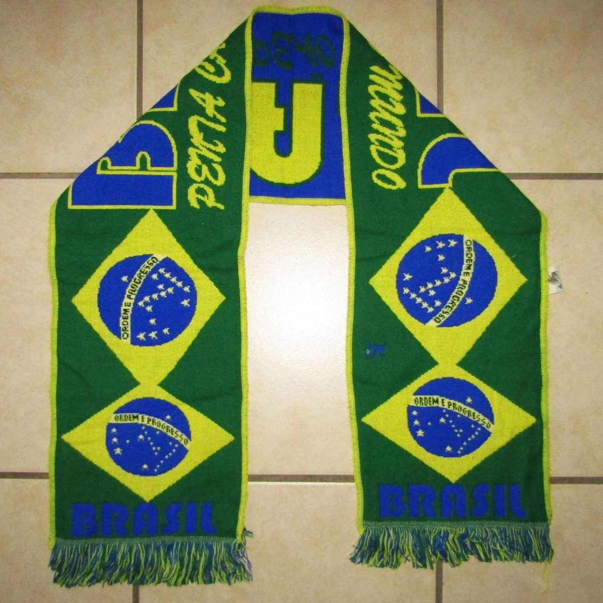 Old Brazil Football Scarf