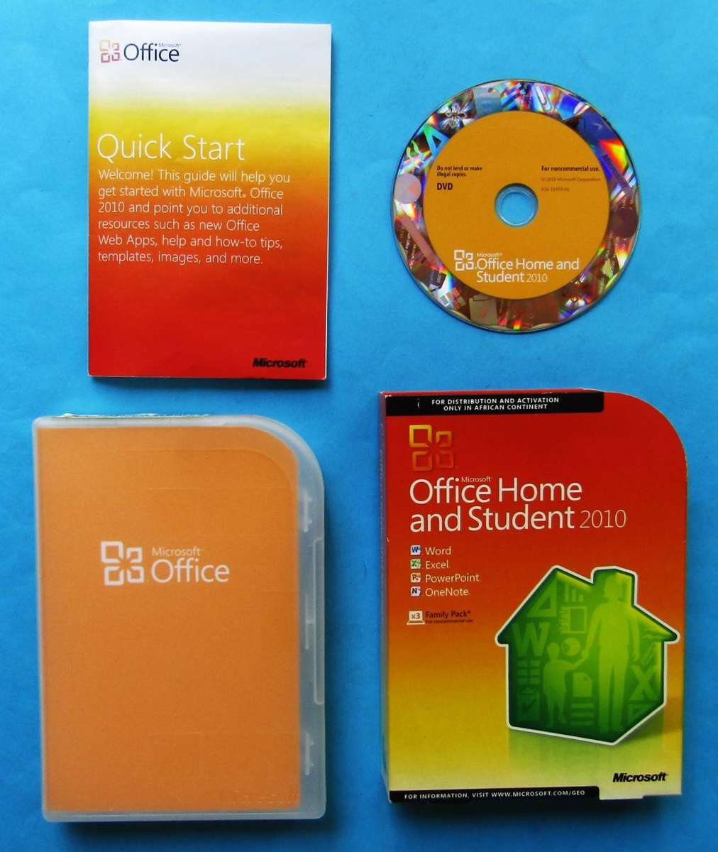 2010 Microsoft Office Home and Student - PC Software Program