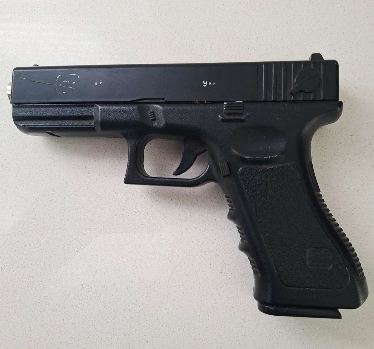 Old Glock Metal BB Pistol with Magazine