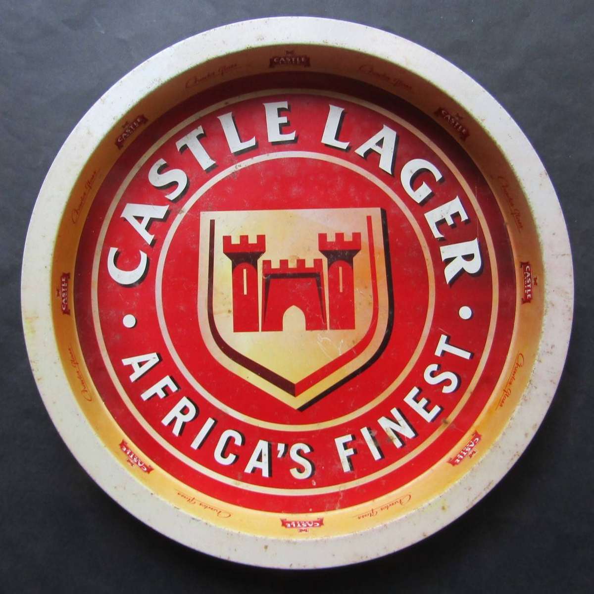 Old Castle Lager Beer Metal Tray