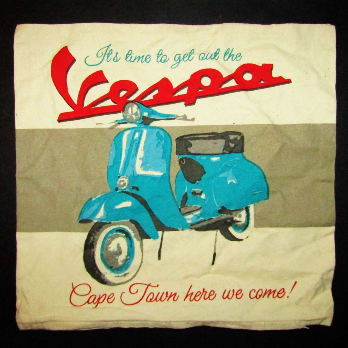 Old Cape Town Vespa Cushion Cover